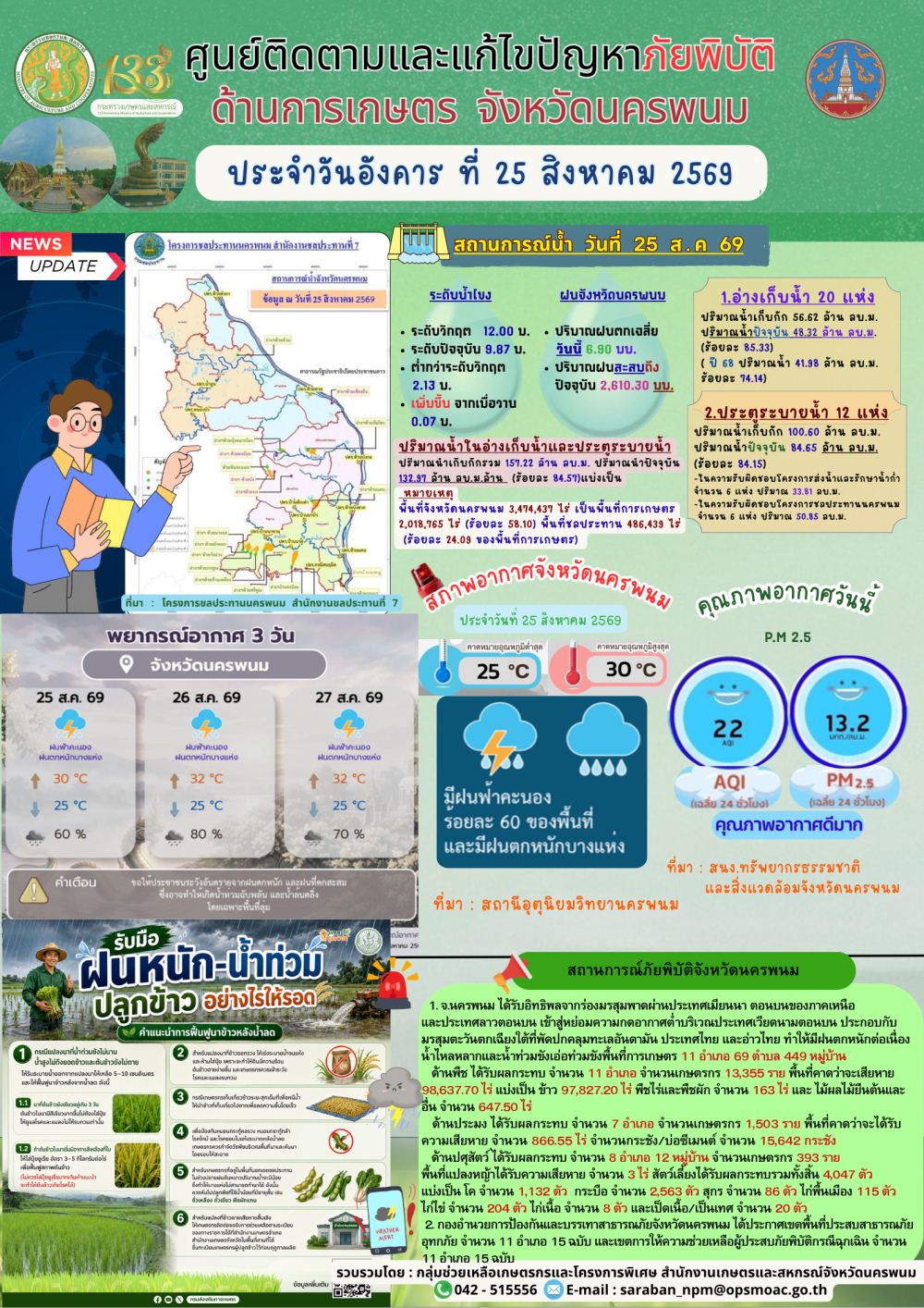 ศูนย์ติดตามและแก้ไขปัญหาภัยพิบัติด้านการเกษตร