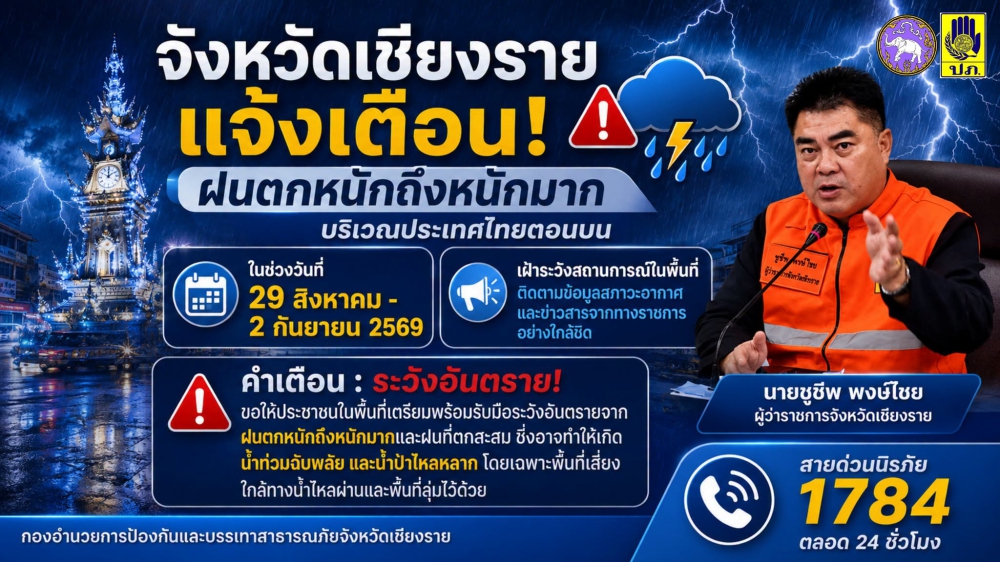 เชียงรายแจ้งเตือน!