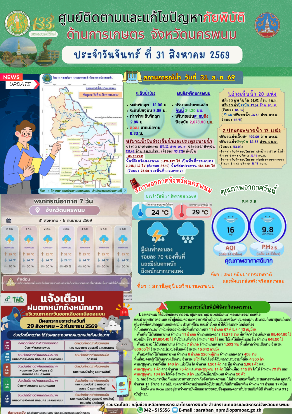 ศูนย์ติดตามและแก้ไขปัญหาภัยพิบัติด้านการเกษตร