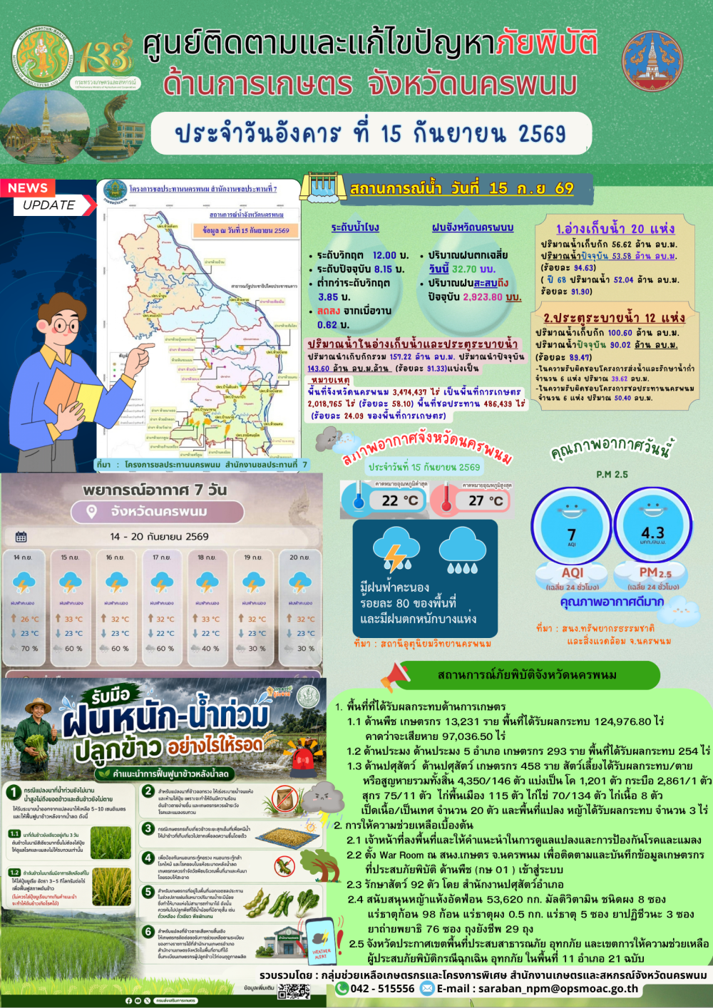 ศูนย์ติดตามและแก้ไขปัญหาภัยพิบัติด้านการเกษตร