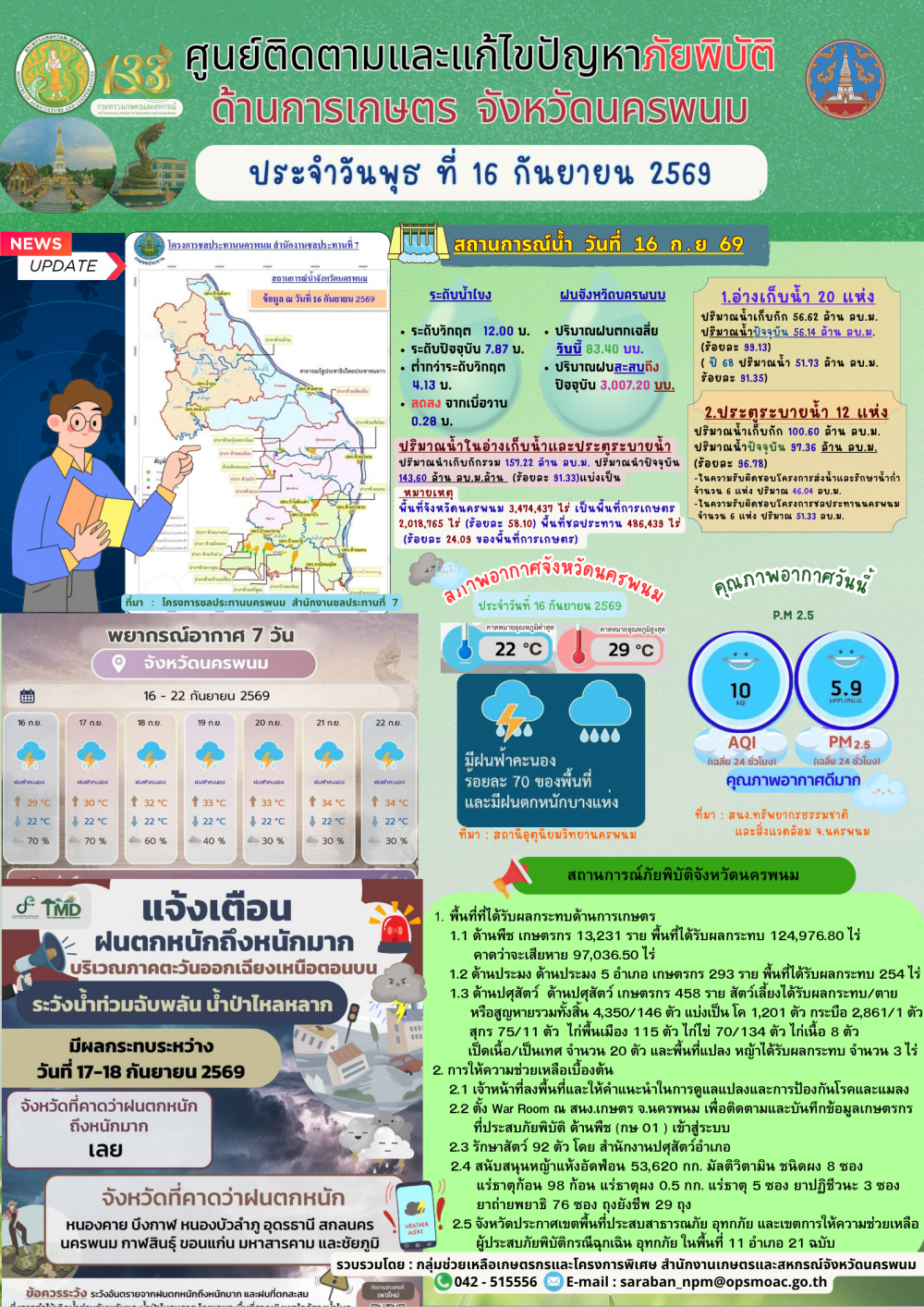 ศูนย์ติดตามและแก้ไขปัญหาภัยพิบัติด้านการเกษตร