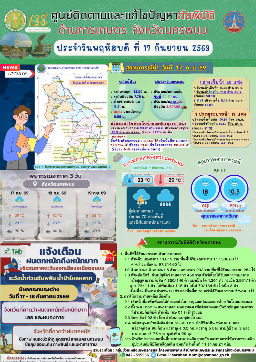 ศูนย์ติดตามและแก้ไขปัญหาภัยพิบัติด้านการเกษตร