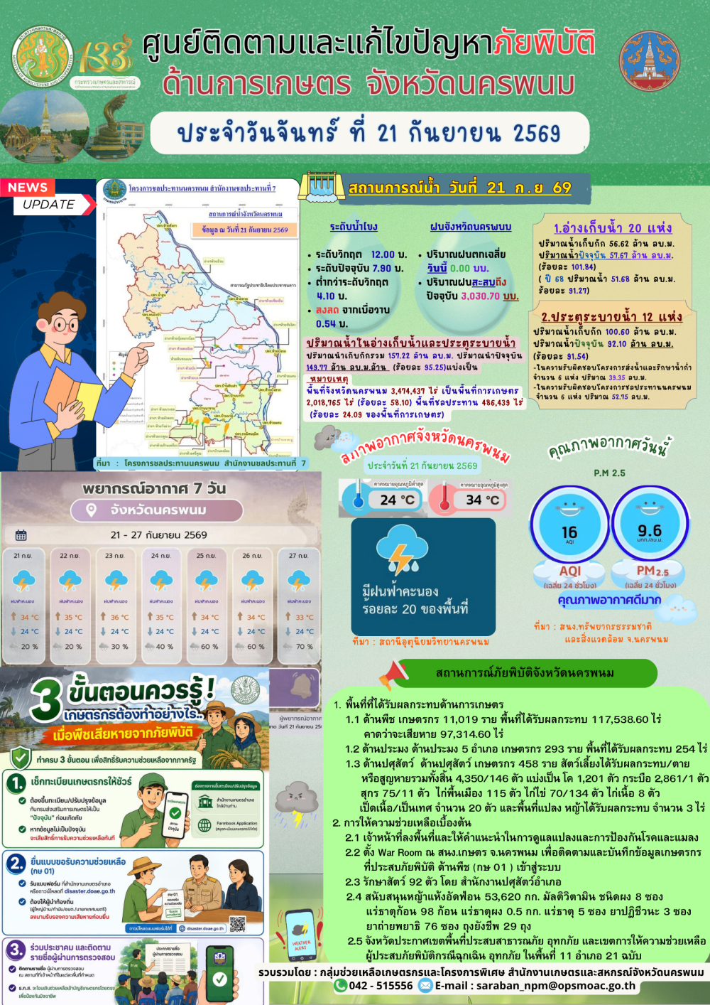 ศูนย์ติดตามและแก้ไขปัญหาภัยพิบัติด้านการเกษตร