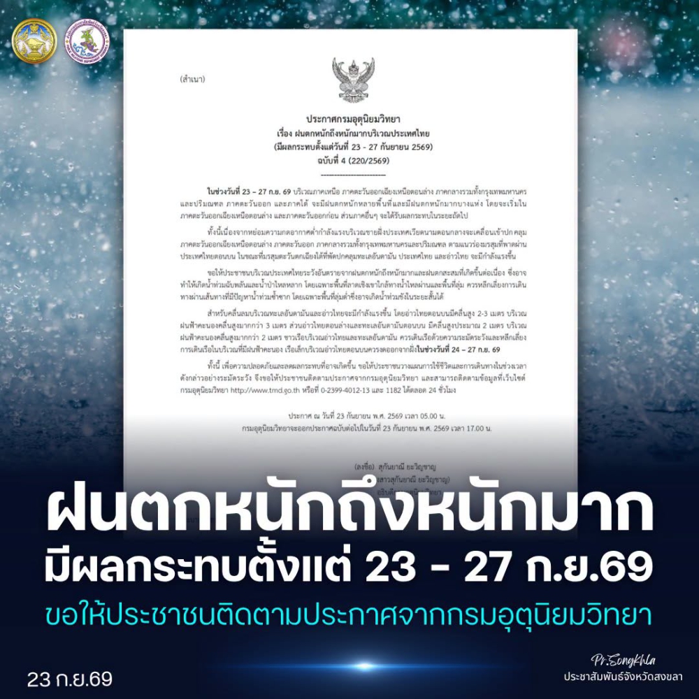 1.infoประกาศกรมอุตุนิยมวิทยา