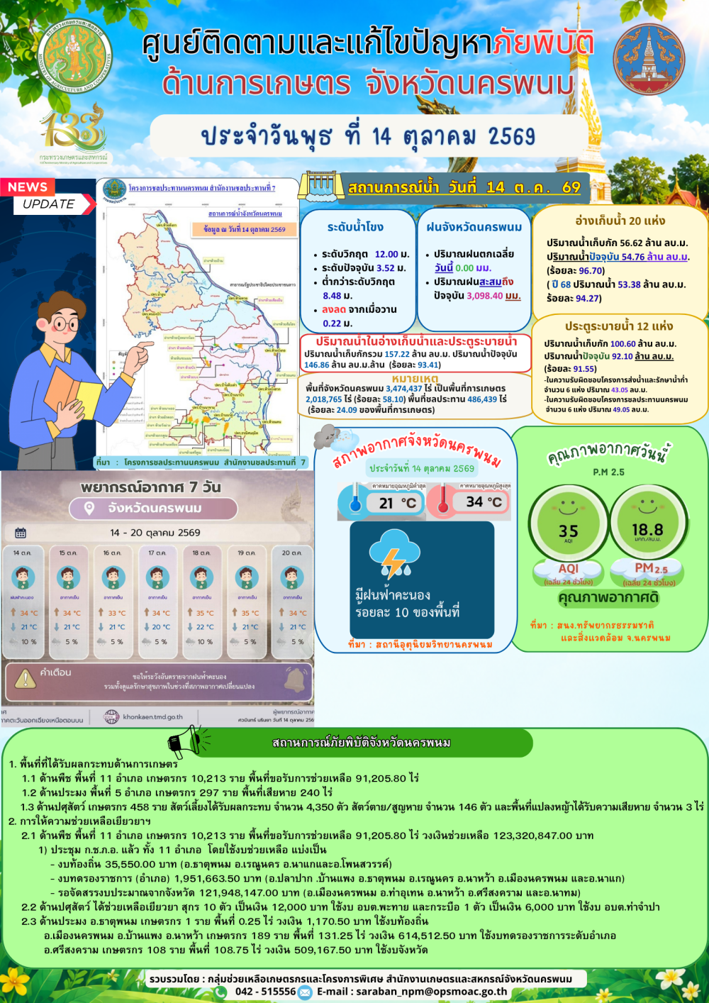 ศูนย์ติดตามและแก้ไขปัญหาภัยพิบัติด้านการเกษตร